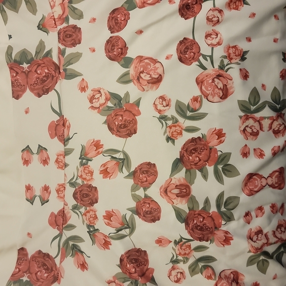 BNWT - Sexy and Cute Flower Print Cottagecore A-line Lace up Dress - Picture 5 of 5